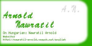 arnold nawratil business card